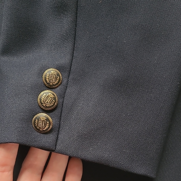 38R Tilley Endurables Travel Blazer Navy Pockets Statement Buttons - Picture 6 of 10